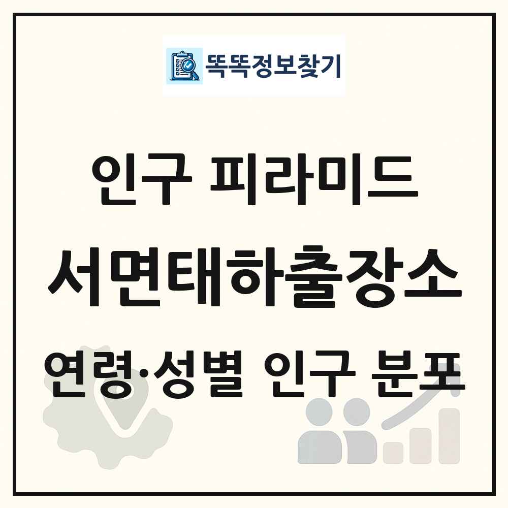 서면태하출장소 인구 피라미드 링크 그림